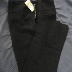 Black Pinstriped Petite Pants